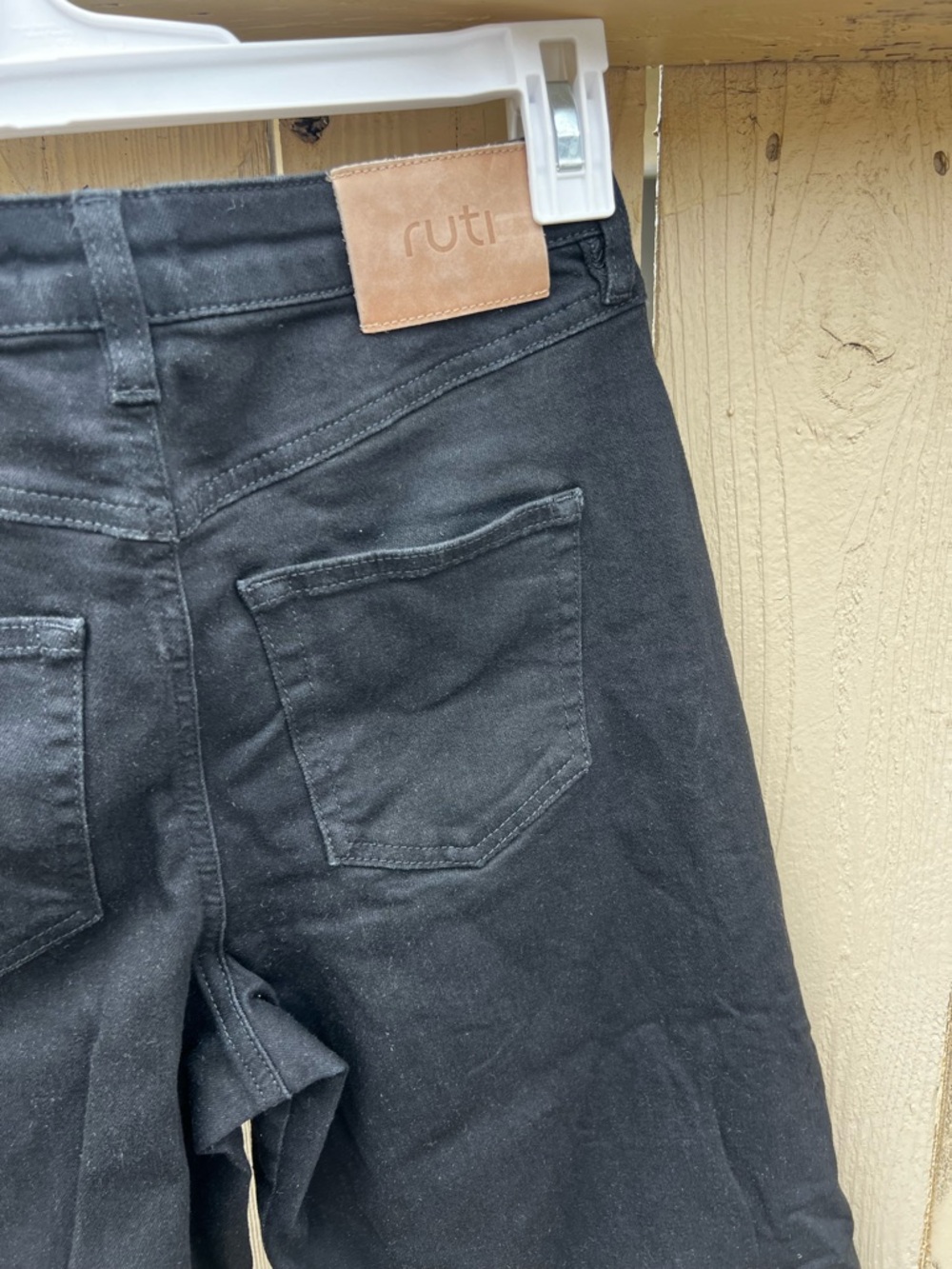 RUTI Black The Barrel Leg Denim Pants Size 4 - Picture 6 of 9